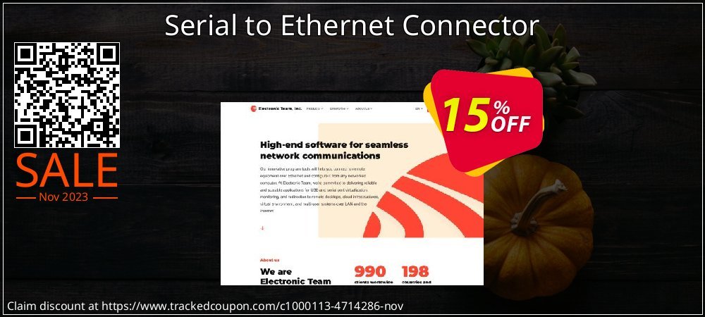 Get 15% OFF Serial to Ethernet Connector offering sales