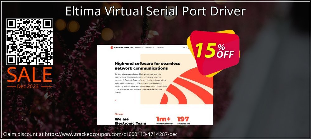 Eltima Virtual Serial Port Driver coupon on April Fools Day offering discount
