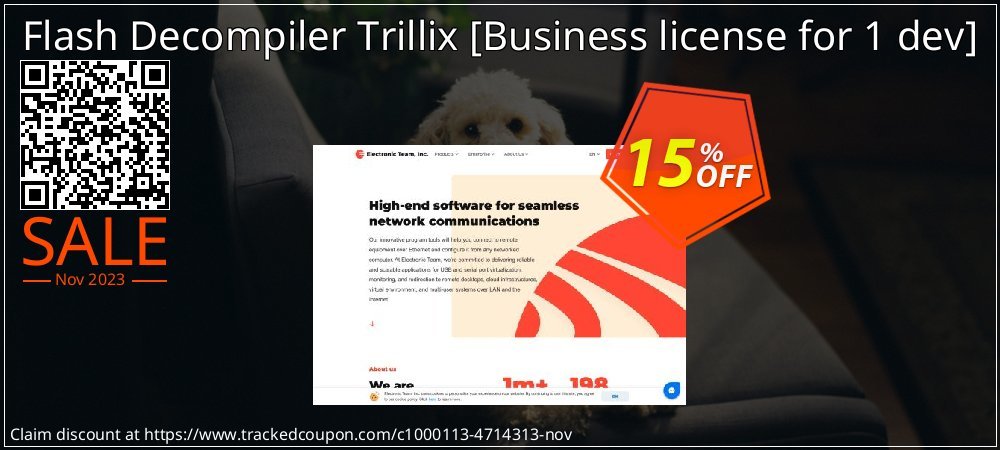 Flash Decompiler Trillix  - Business license for 1 dev  coupon on Easter Day offering discount