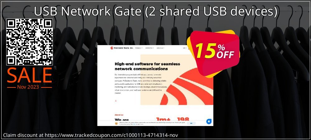 Get 15% OFF USB Network Gate (2 shared USB devices) offering discount
