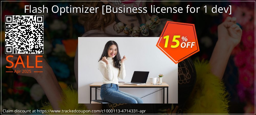 Flash Optimizer  - Business license for 1 dev  coupon on World Party Day offering discount