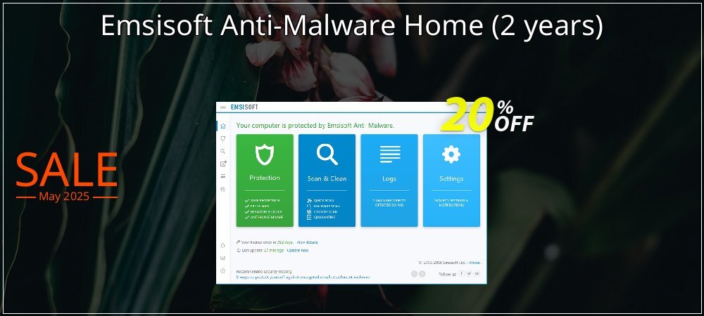 Emsisoft Anti-Malware Home - 2 years  coupon on April Fools' Day super sale