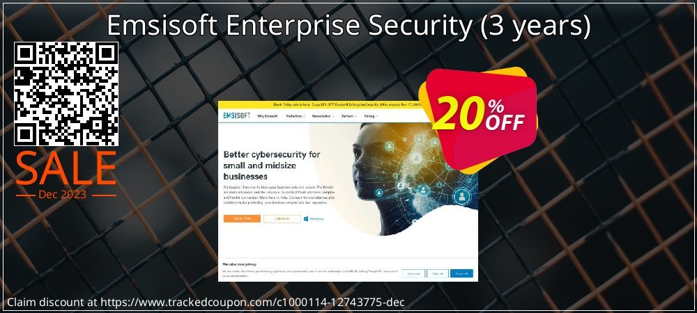 Emsisoft Enterprise Security - 3 years  coupon on National Walking Day sales