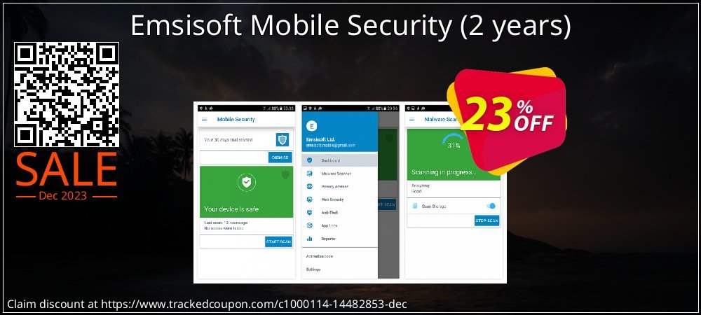 Emsisoft Mobile Security - 2 years  coupon on Easter Day promotions
