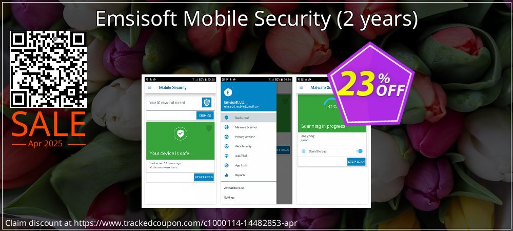 Emsisoft Mobile Security - 2 years  coupon on Easter Day promotions