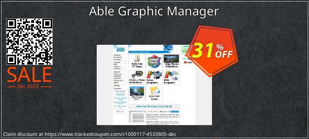 Able Graphic Manager coupon on Mother Day offering sales