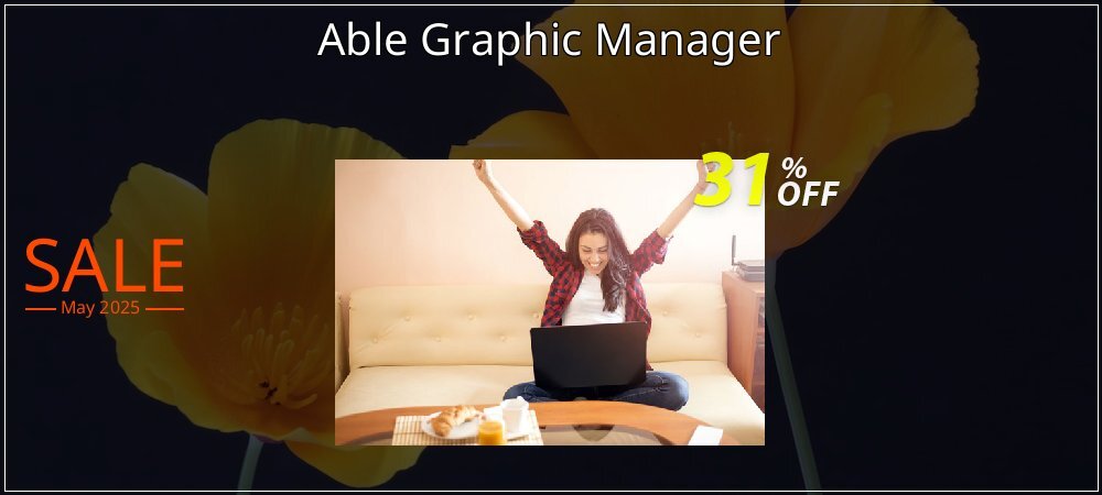 Able Graphic Manager coupon on Mother's Day offering sales