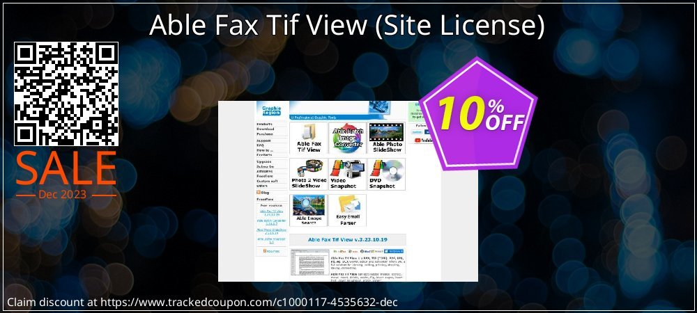 Able Fax Tif View - Site License  coupon on April Fools' Day offering discount