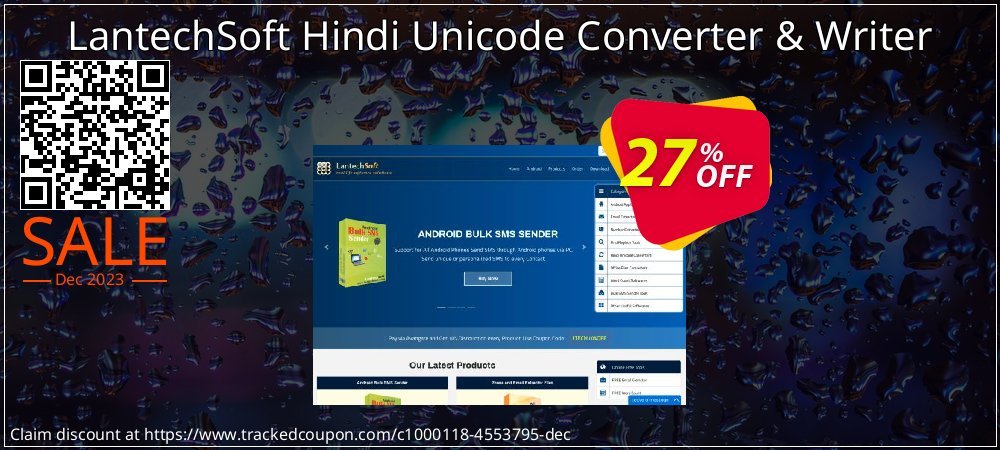 LantechSoft Hindi Unicode Converter & Writer coupon on National Walking Day super sale