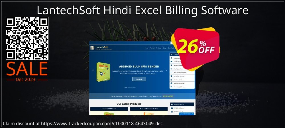 LantechSoft Hindi Excel Billing Software coupon on April Fools' Day super sale
