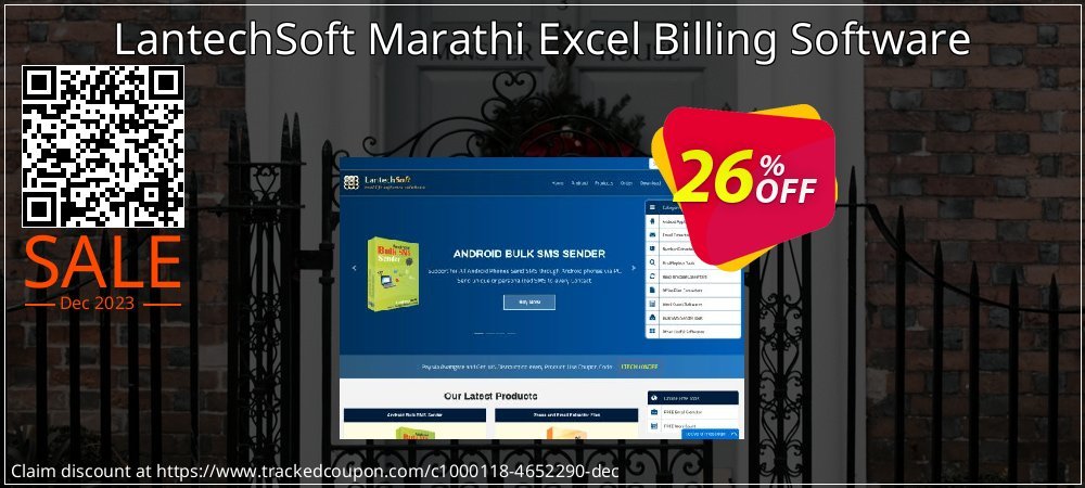 LantechSoft Marathi Excel Billing Software coupon on National Walking Day offering sales