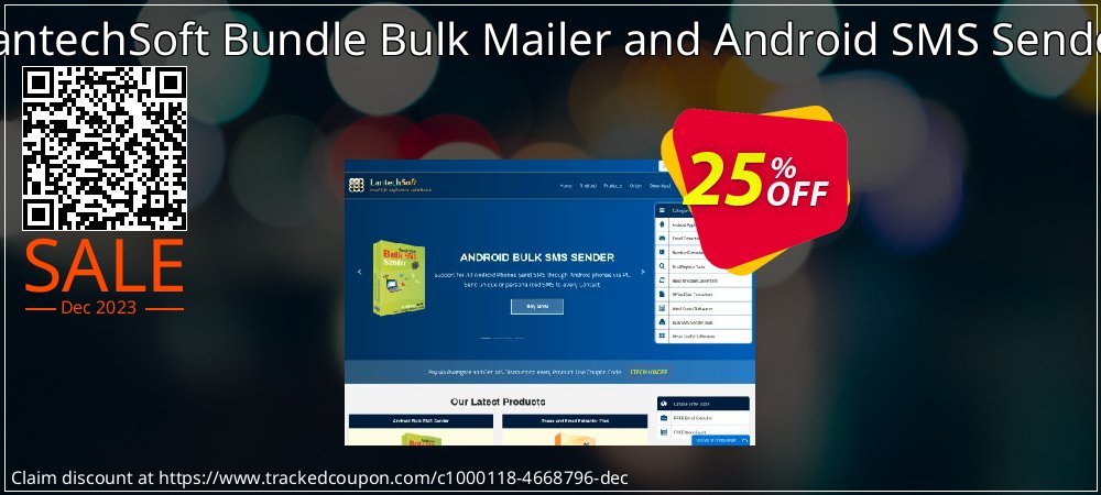 LantechSoft Bundle Bulk Mailer and Android SMS Sender coupon on World Party Day offering sales