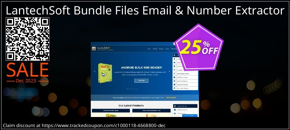 LantechSoft Bundle Files Email & Number Extractor coupon on National Walking Day sales
