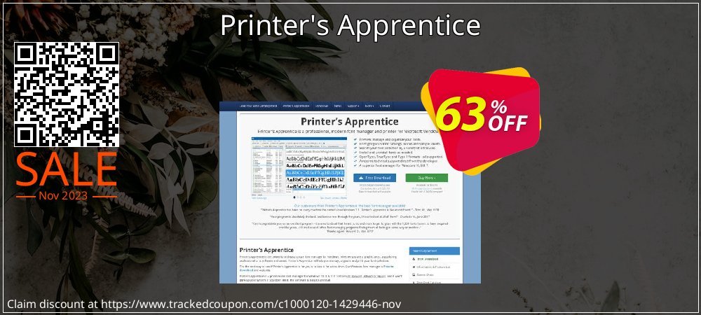 Printer's Apprentice coupon on National Loyalty Day deals