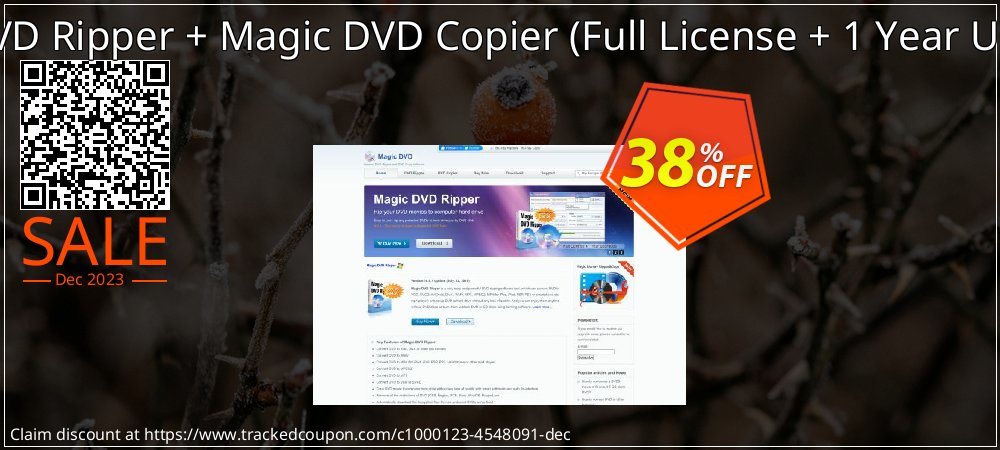 Magic DVD Ripper + Magic DVD Copier - Full License + 1 Year Upgrades  coupon on World Party Day offering discount