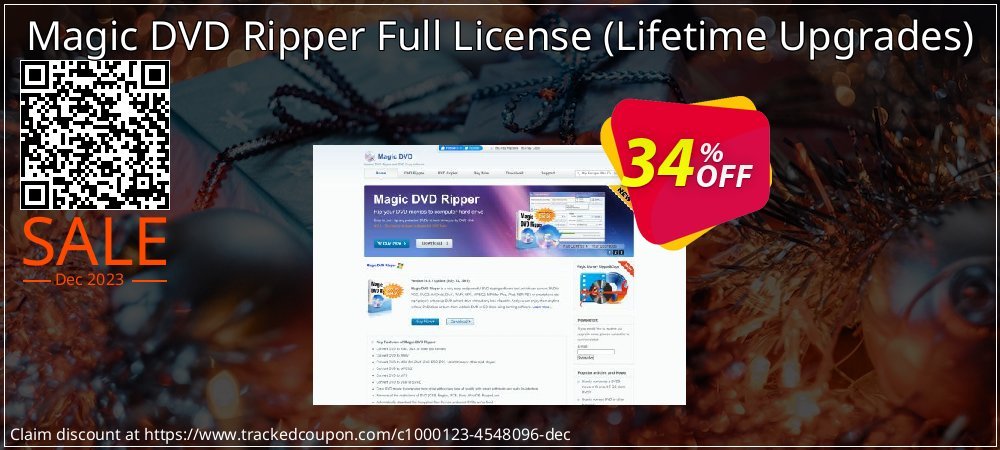 Magic DVD Ripper Full License - Lifetime Upgrades  coupon on World Party Day sales