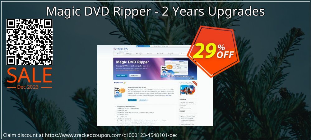 Magic DVD Ripper - 2 Years Upgrades coupon on World Party Day offering sales