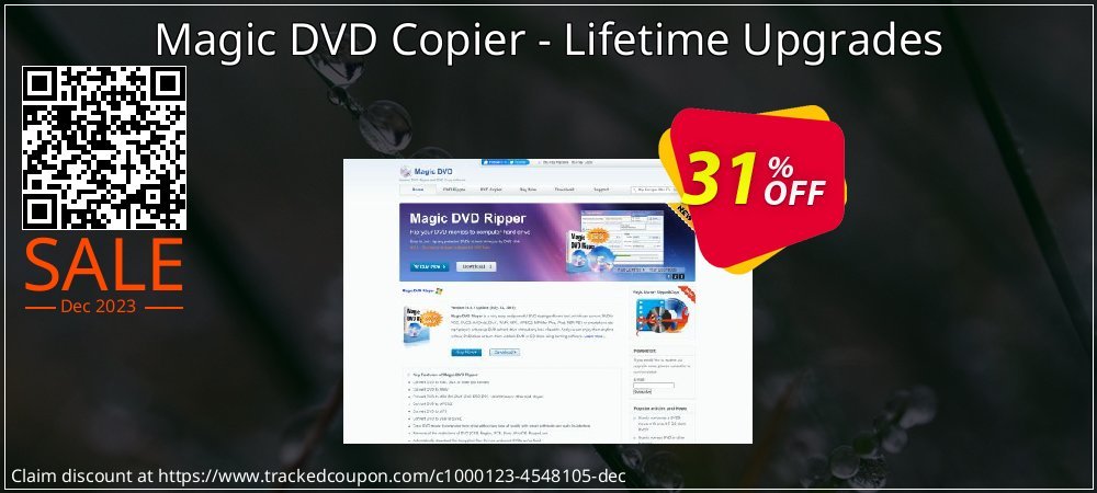 Magic DVD Copier - Lifetime Upgrades coupon on National Walking Day sales