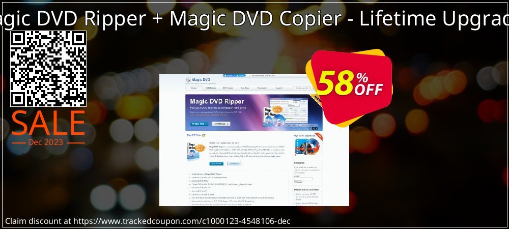 Magic DVD Ripper + Magic DVD Copier - Lifetime Upgrades coupon on National Loyalty Day offer