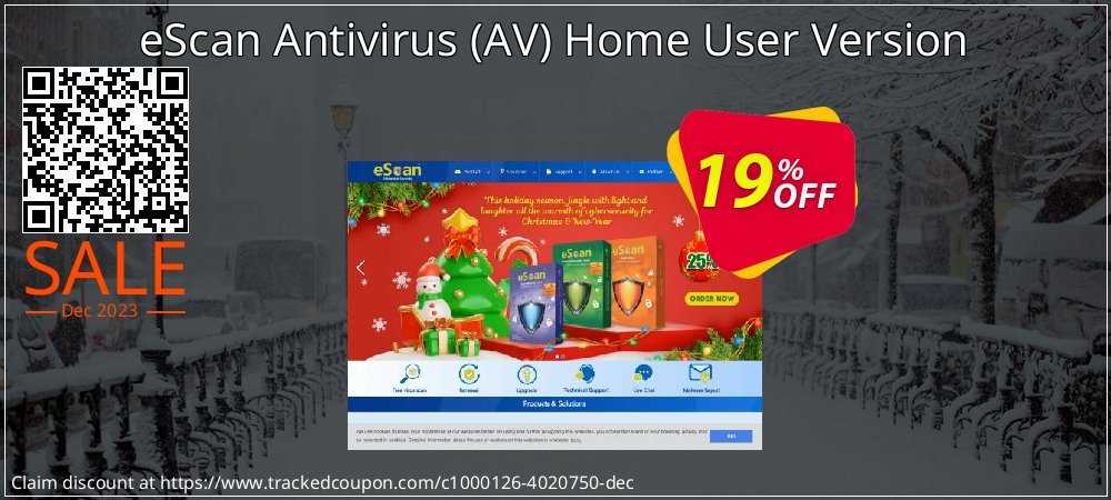 eScan Antivirus - AV Home User Version coupon on National Walking Day discount