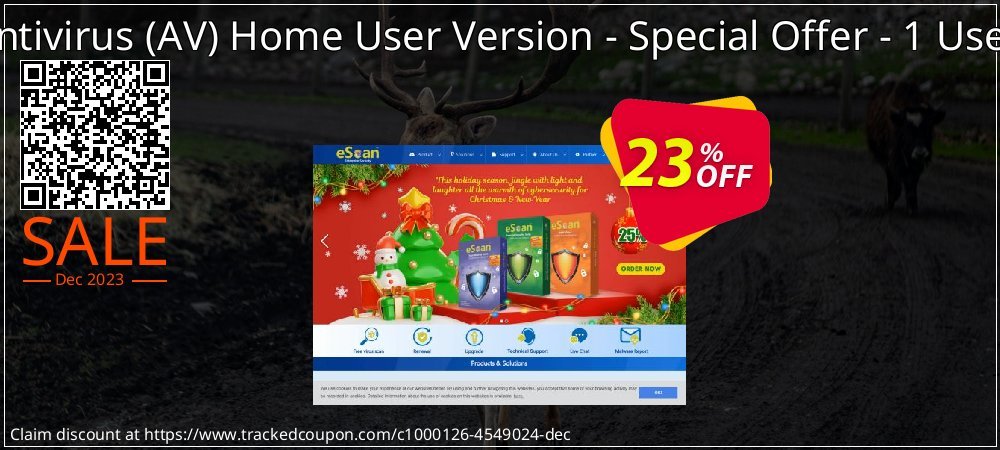 eScan Antivirus - AV Home User Version - Special Offer - 1 User 1 Year coupon on Tell a Lie Day offering discount
