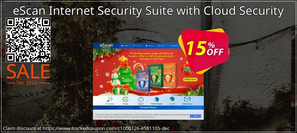 eScan Internet Security Suite with Cloud Security coupon on National Walking Day sales