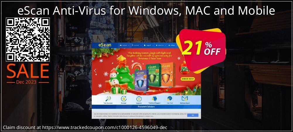eScan Anti-Virus for Windows, MAC and Mobile coupon on National Smile Day offering sales