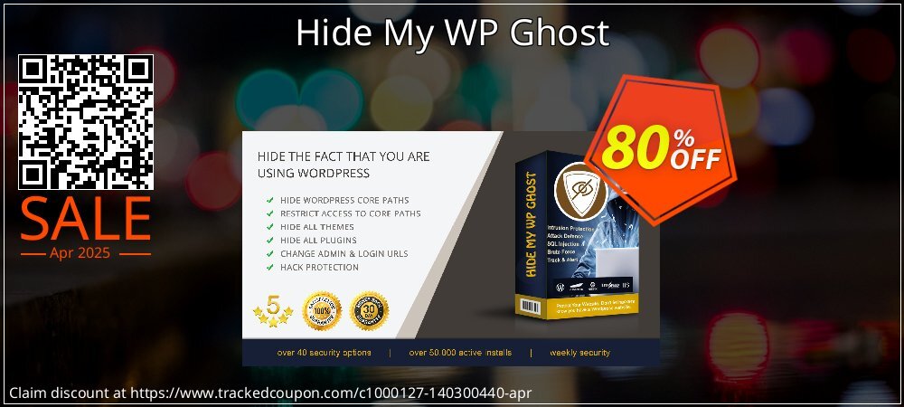 Hide My WP Ghost coupon on National Walking Day offer