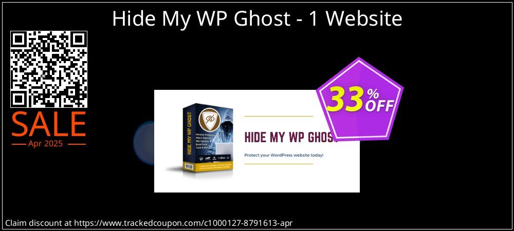 Hide My WP Ghost - 1 Website coupon on Virtual Vacation Day offer