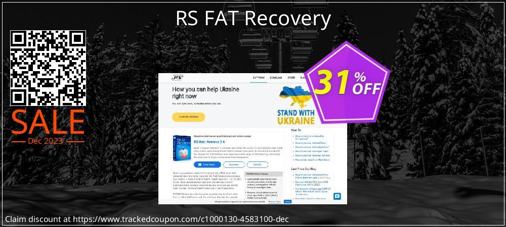 RS FAT Recovery coupon on World Backup Day sales