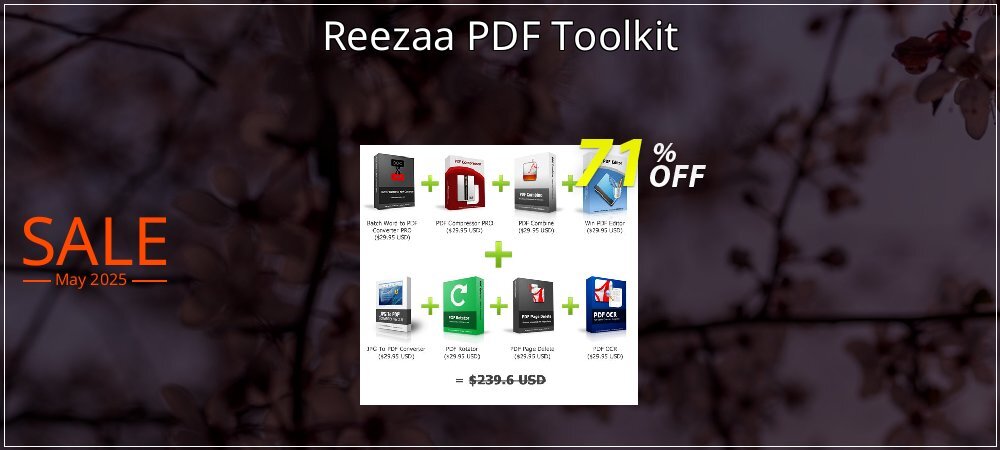 Reezaa PDF Toolkit coupon on Virtual Vacation Day offer