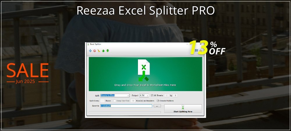 Reezaa Excel Splitter PRO coupon on Camera Day offer