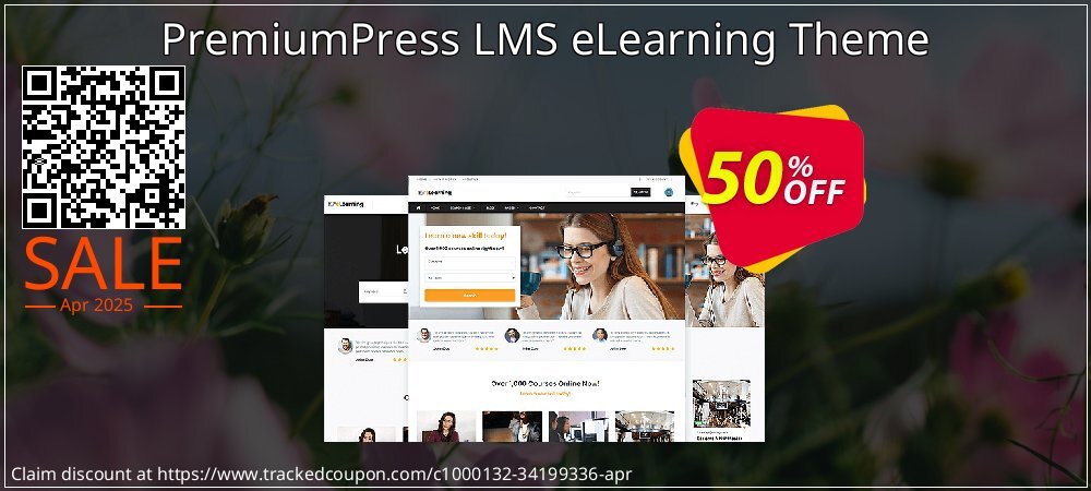 PremiumPress LMS eLearning Theme coupon on World Party Day offer