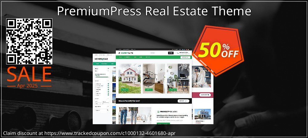 Get 50% OFF PremiumPress Real Estate Theme offering sales