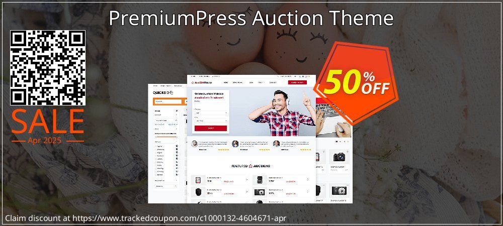 PremiumPress Auction Theme coupon on World Party Day deals