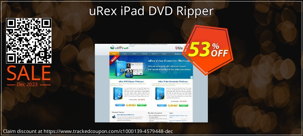 Get 50% OFF uRex iPad DVD Ripper offering sales