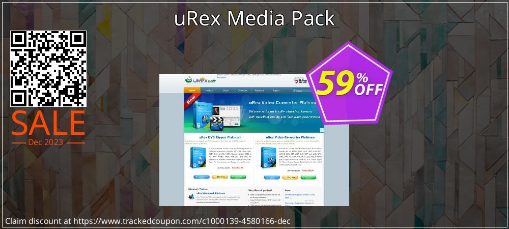 uRex Media Pack coupon on Palm Sunday sales