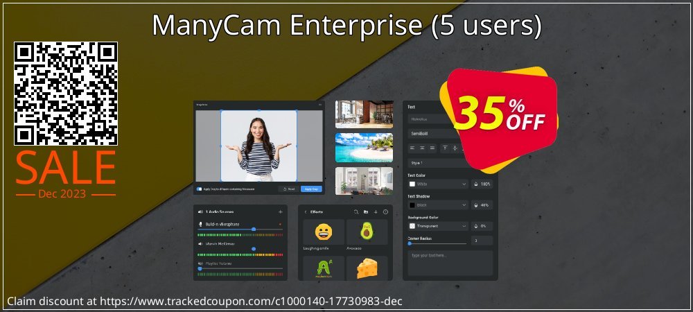 ManyCam Enterprise - 5 users  coupon on World Smile Day discounts