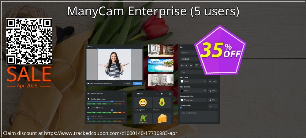 ManyCam Enterprise - 5 users  coupon on Constitution Memorial Day offer