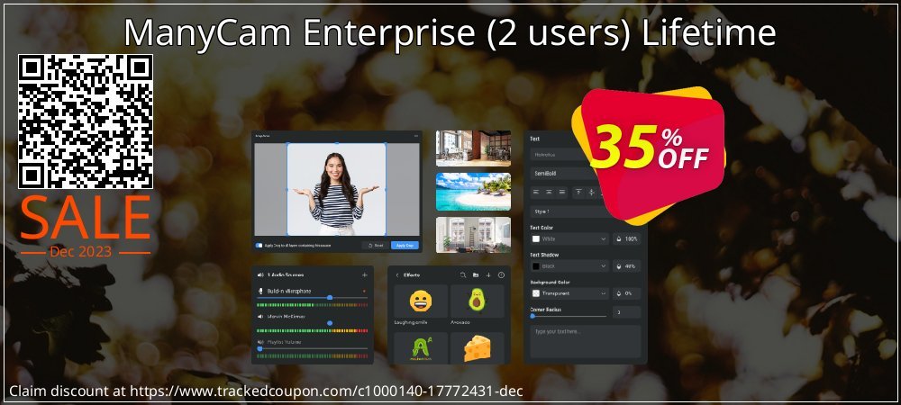 ManyCam Enterprise - 2 users Lifetime coupon on World Party Day offering discount
