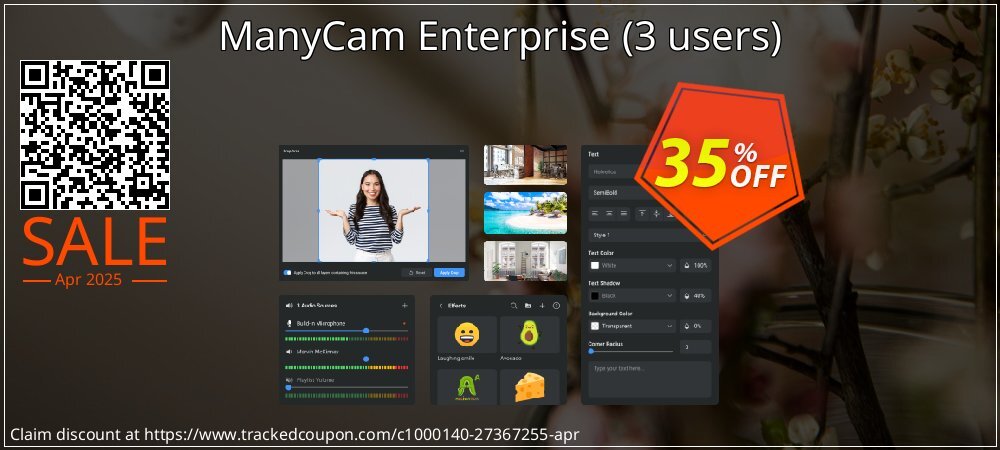 ManyCam Enterprise - 3 users  coupon on Mother's Day deals