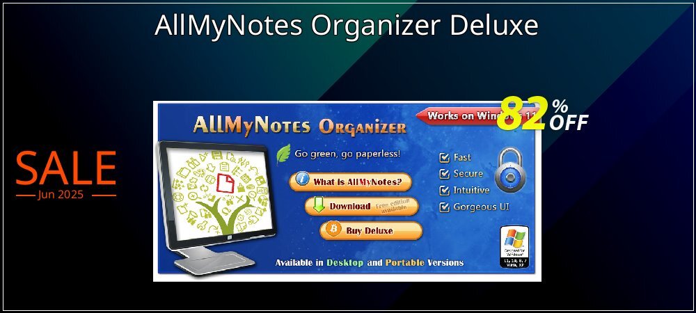 AllMyNotes Organizer Deluxe coupon on Emoji Day offer