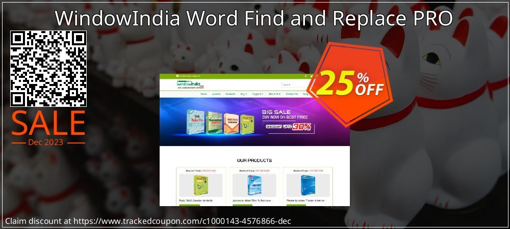 WindowIndia Word Find and Replace PRO coupon on World Party Day promotions