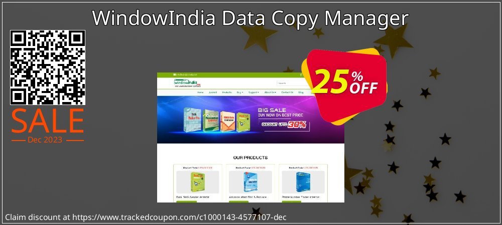 WindowIndia Data Copy Manager coupon on Working Day discounts