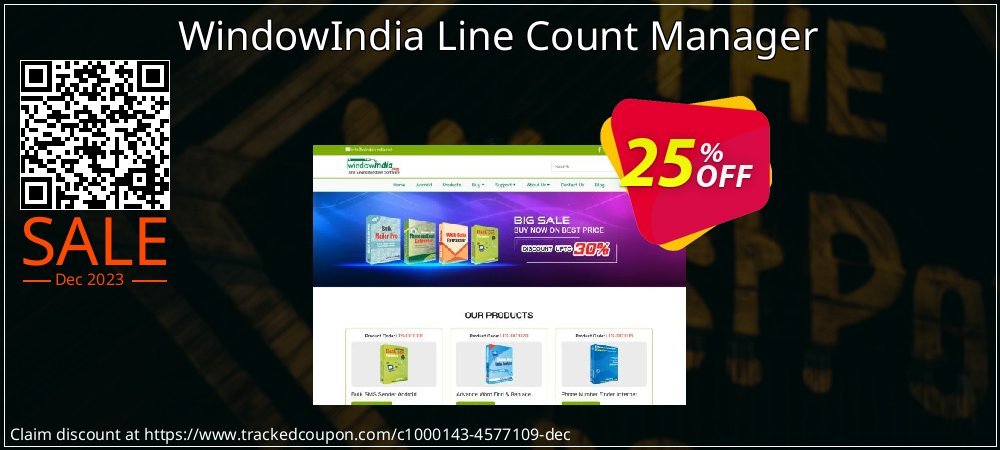 WindowIndia Line Count Manager coupon on World Password Day sales