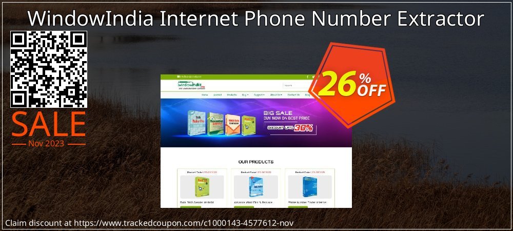 WindowIndia Internet Phone Number Extractor coupon on April Fools' Day discounts