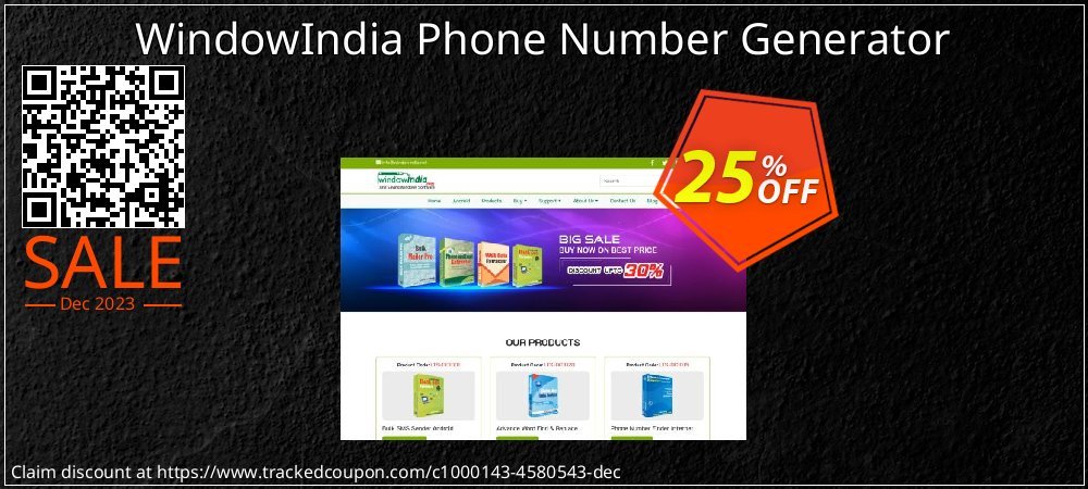 WindowIndia Phone Number Generator coupon on Constitution Memorial Day offering sales