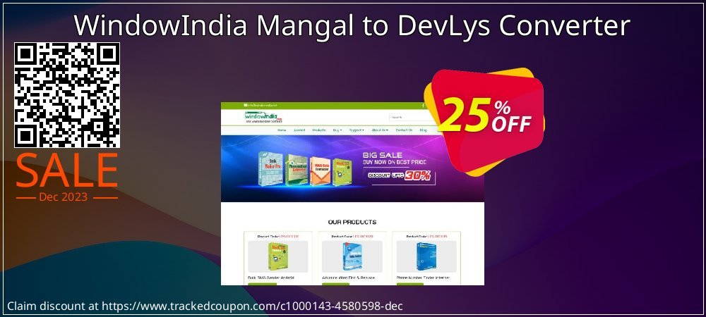 WindowIndia Mangal to DevLys Converter coupon on Easter Day offering sales