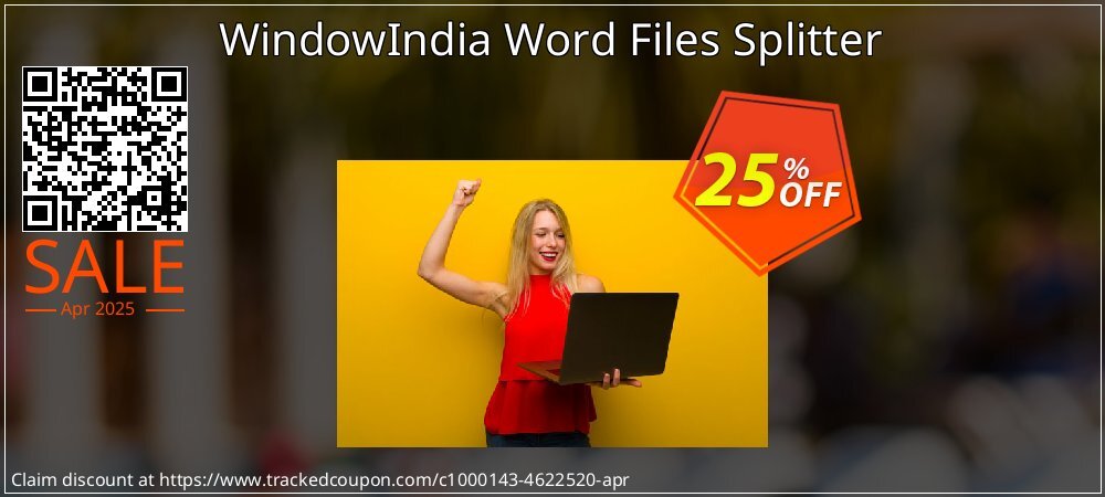 WindowIndia Word Files Splitter coupon on National Walking Day offering sales