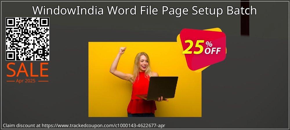 WindowIndia Word File Page Setup Batch coupon on April Fools' Day sales